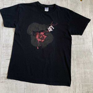 AFI Dark Crow Heart Graphic Punk Band T-Shirt